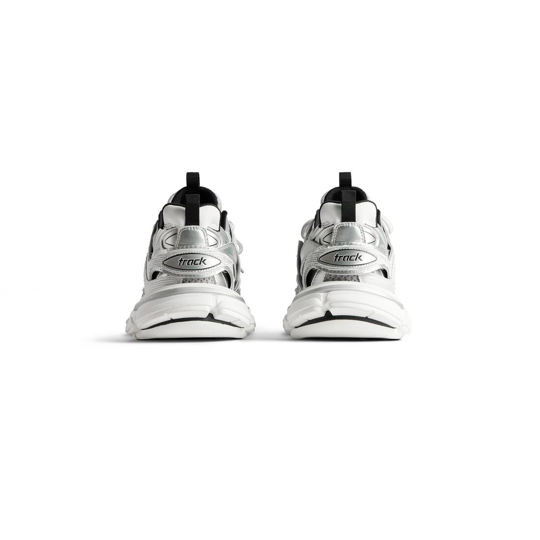 Men’s Track Sneaker in Silver/white/black - Image 5